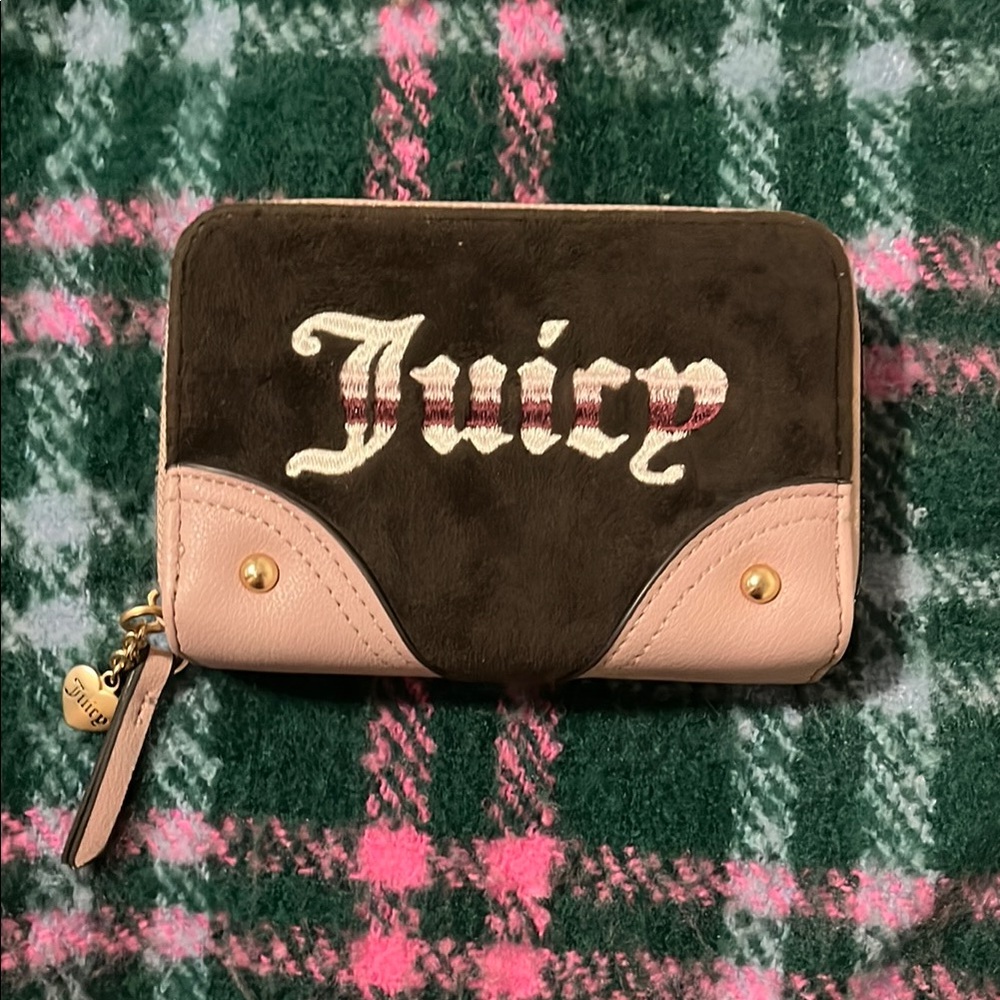 Juicy Couture Brown and Pink Wallet